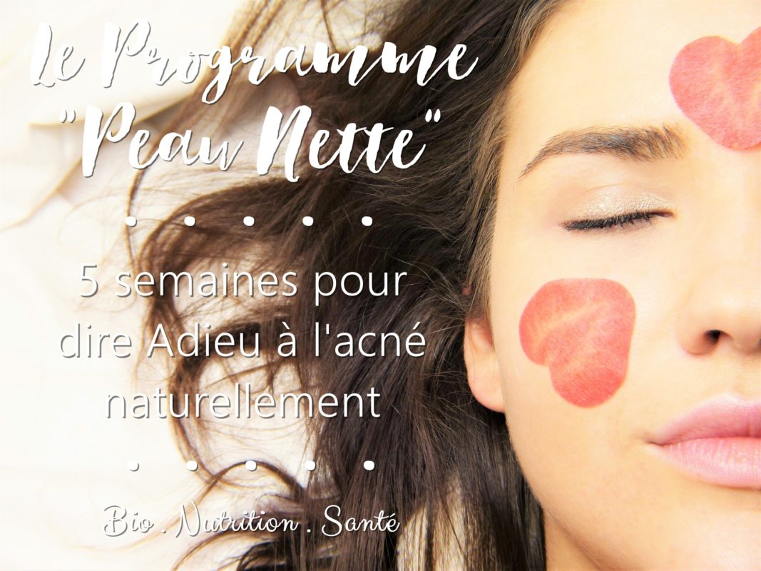 bannière programme anti acné peau nette bio nutrition santé