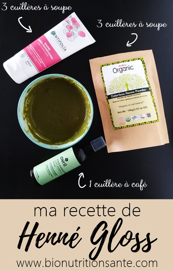 recette de henné gloss - bio nutrition santé